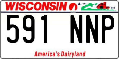 WI license plate 591NNP
