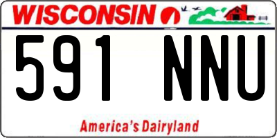 WI license plate 591NNU