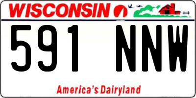 WI license plate 591NNW