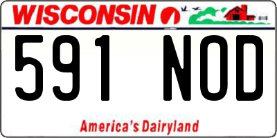 WI license plate 591NOD