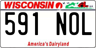 WI license plate 591NOL