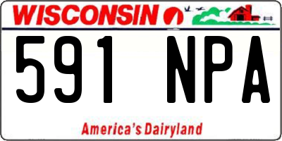 WI license plate 591NPA