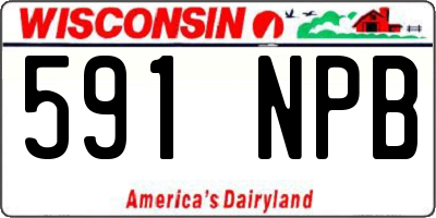 WI license plate 591NPB