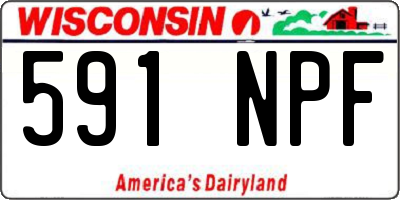 WI license plate 591NPF