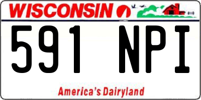 WI license plate 591NPI