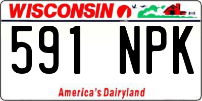WI license plate 591NPK