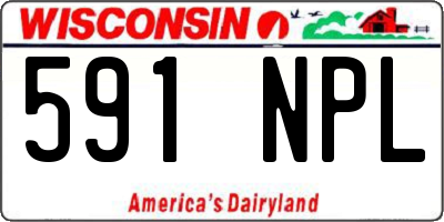 WI license plate 591NPL