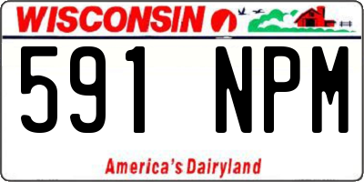 WI license plate 591NPM