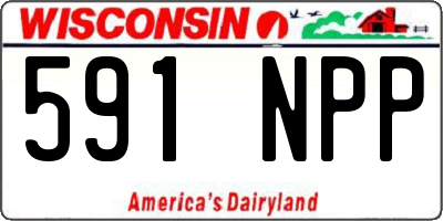 WI license plate 591NPP