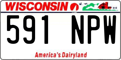 WI license plate 591NPW