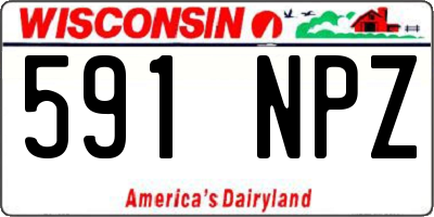 WI license plate 591NPZ