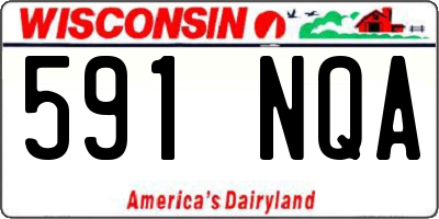 WI license plate 591NQA