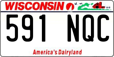 WI license plate 591NQC