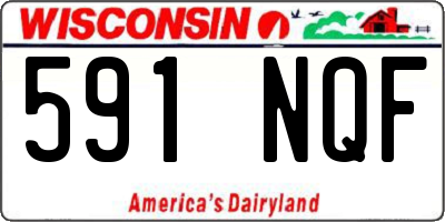 WI license plate 591NQF