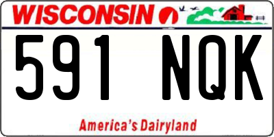 WI license plate 591NQK