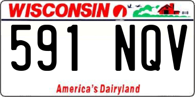 WI license plate 591NQV