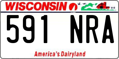 WI license plate 591NRA