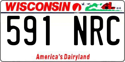 WI license plate 591NRC