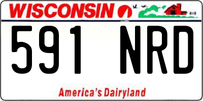 WI license plate 591NRD