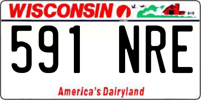 WI license plate 591NRE
