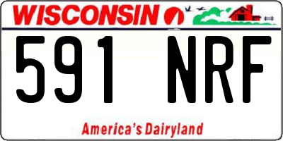 WI license plate 591NRF