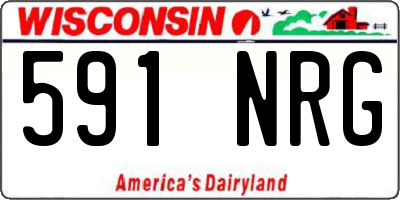 WI license plate 591NRG