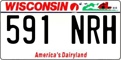 WI license plate 591NRH