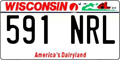 WI license plate 591NRL