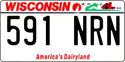 WI license plate 591NRN