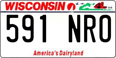 WI license plate 591NRO
