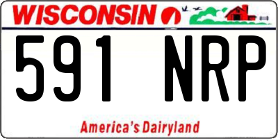 WI license plate 591NRP
