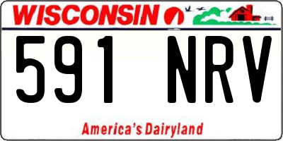 WI license plate 591NRV