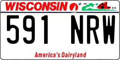 WI license plate 591NRW
