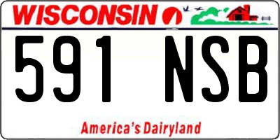 WI license plate 591NSB
