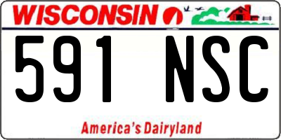 WI license plate 591NSC