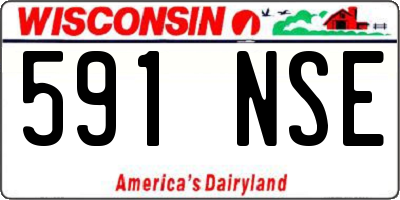 WI license plate 591NSE