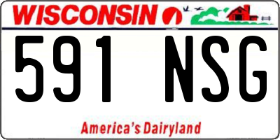 WI license plate 591NSG