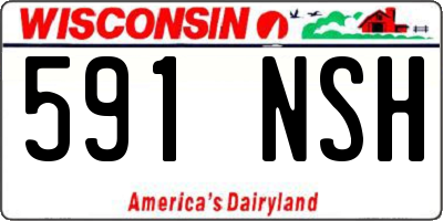 WI license plate 591NSH