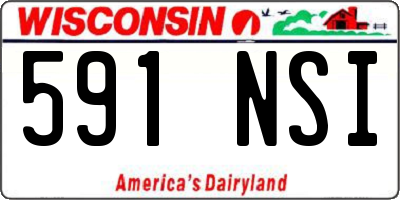 WI license plate 591NSI