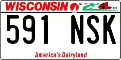 WI license plate 591NSK