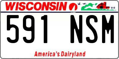 WI license plate 591NSM