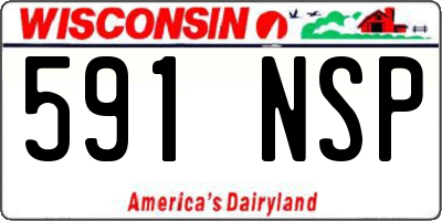 WI license plate 591NSP