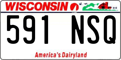 WI license plate 591NSQ