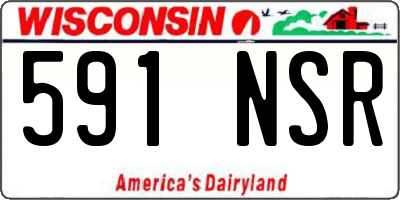 WI license plate 591NSR