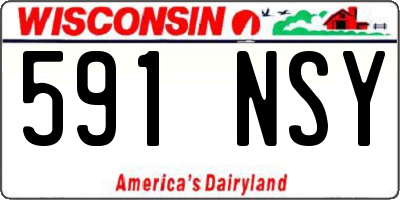 WI license plate 591NSY