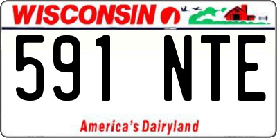 WI license plate 591NTE