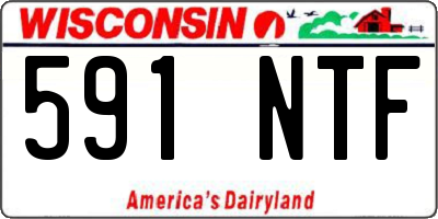 WI license plate 591NTF