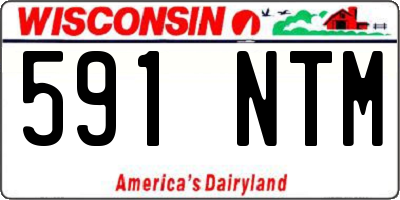 WI license plate 591NTM