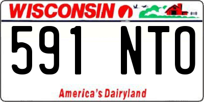 WI license plate 591NTO