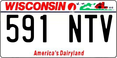 WI license plate 591NTV